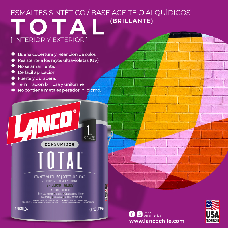 ESMALTE SINTETICO TOTAL BLANCO 1GLN