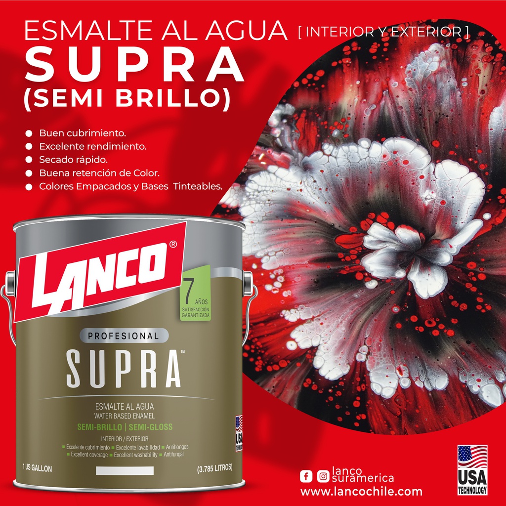 ESMALTE AL AGUA SUPRA SB ARENA GLN