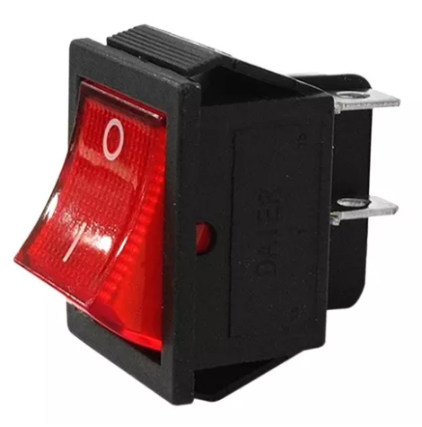 INTERRUPTOR ESCOLAR ROJO 2P