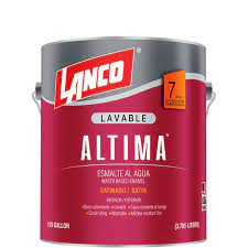 ESMALTE AL AGUA ALTIMA SATINADO LANCO 1GLN
