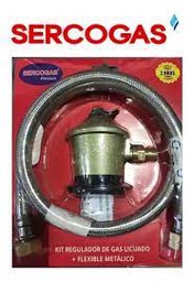 SET REGULADOR GAS C/FLEXIBLE SERCOGAS