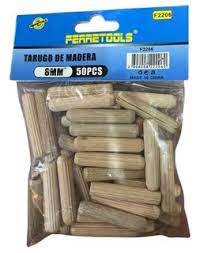 TARUGO MADERA BOLSA 10MM 50UN