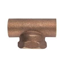 TEE SO HI SO 1/2X3/8X1/2 BRONCE